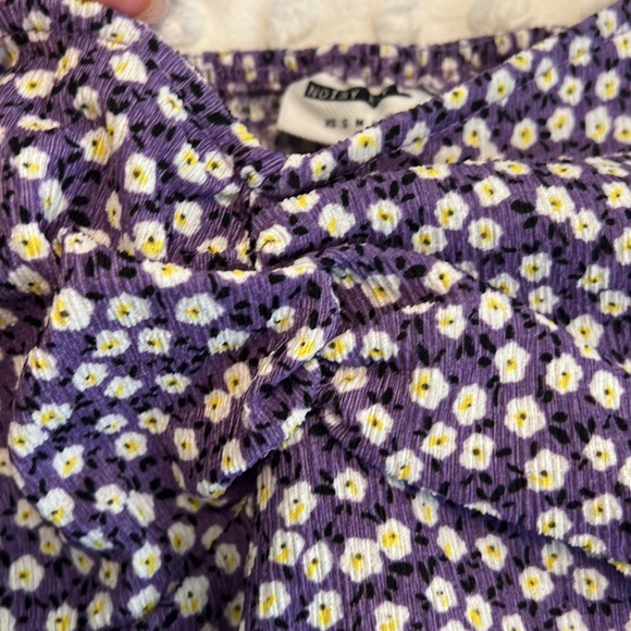 Noisy May Elastic Trim Printed Mini Bodycon Dress - Picture 4 of 4